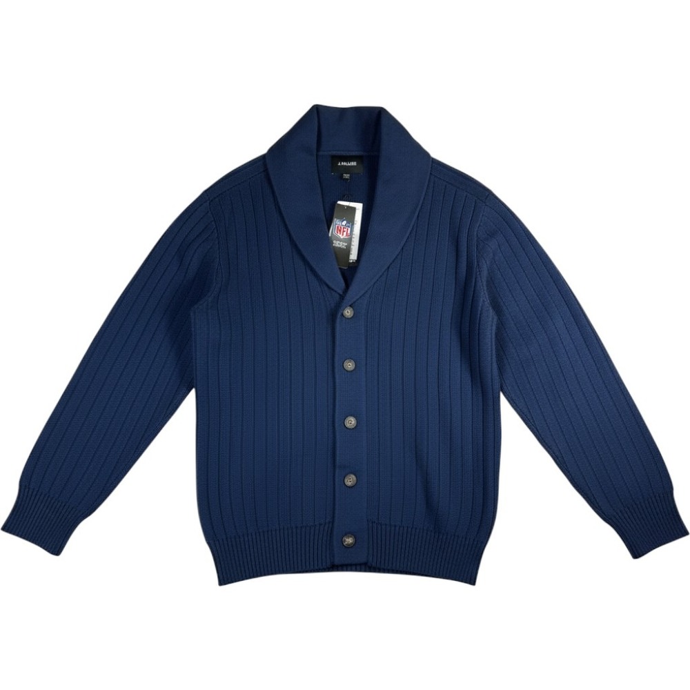 NWT J Palmer Dallas Cowboys Playmaker Cardigan Sweater Men's 2XL Navy NFL